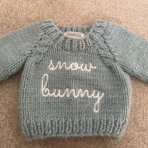 Huggalugs Blue Snow Bunny Sweater